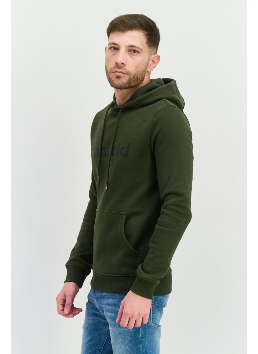 Penfield Men Hooded Brand Logo Long Sleeves Hoodies, Olive  - Image 2