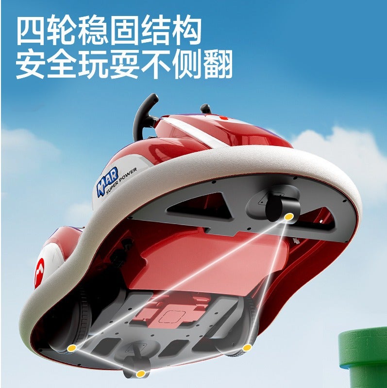 Super Mario Mario Kart 12v Electric Ride-On Car with Drift Sounds - Image 4