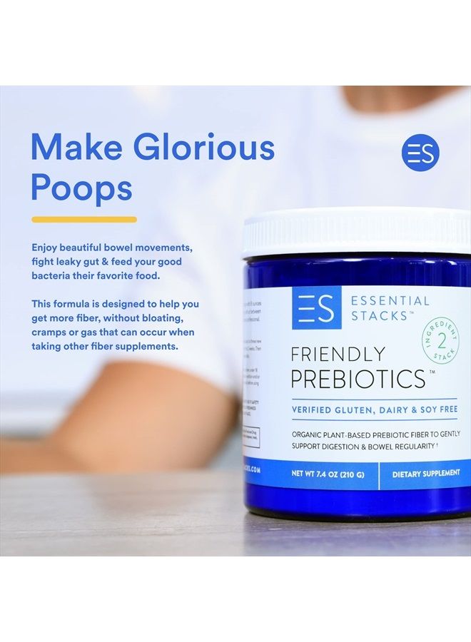 Essential Stacks ألياف بريبايوتيك عضوية من صن فايبر (صمغ جوار محلل جزئيًا/PHGG) مع مسحوق ألياف الأكاسيا - ألياف قابلة للذوبان خالية من الجلوتين وغير معدلة وراثيًا وغير منكهة (7.4 أونصة) - Image 3