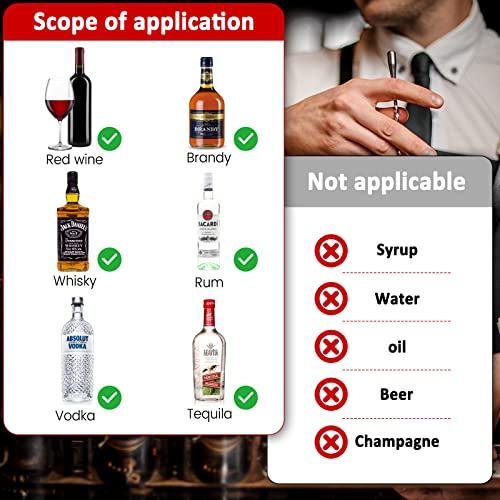 NFFIBDH Automatic Measured Bottle Pourer - Quick Shot Spirit Liquor Pour Spouts with Dust Caps for Wine Cocktail Beverages - Ideal Home Bar Tools 1 oz / 30ml (Clear, 4 Pack) - Image 3