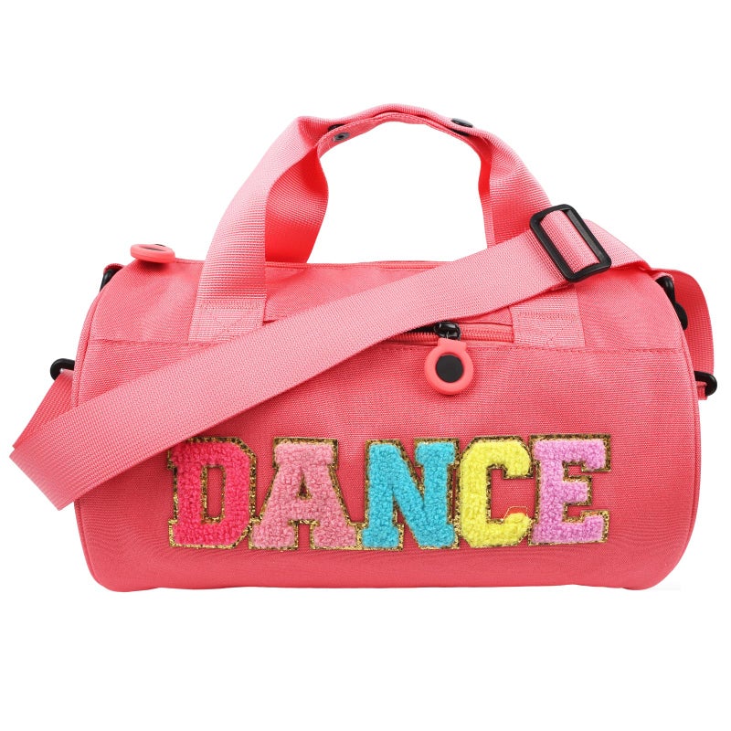 Himoswis Dance Bag for Girls Cute Ballet Bags Weekender Travel Duffle Bag Sport Gym Bag for Women and Men Toddler Kids Bag for Dancers Watermelon Red M - Image 2