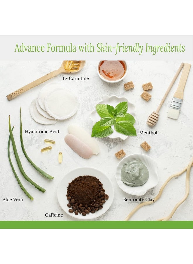 brazilian belle أغطية الجسم الطينية البرازيلية بيل للتخلص من السموم للنساء | تركيبة سريعة مع طين البنتونيت، وشريط ضماد، ولف بلاستيكي | 8 تطبيقات - Image 2