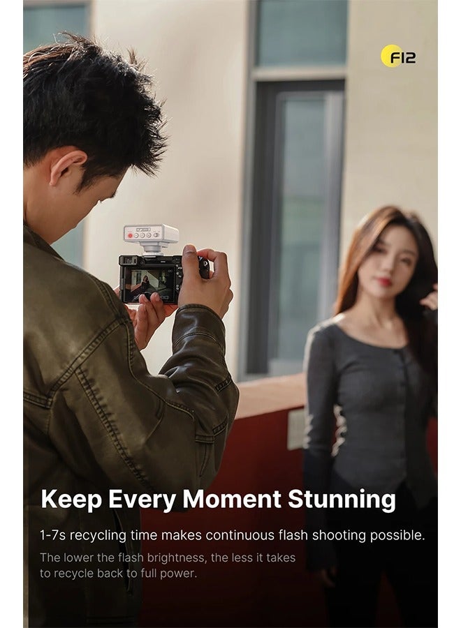 F12 Mini Camera Flash Speedlite 5600K Standard Hot Shoe Mount for Sony Canon Nikon Panasonic Olympus Pentax DSLR Camera - Image 5