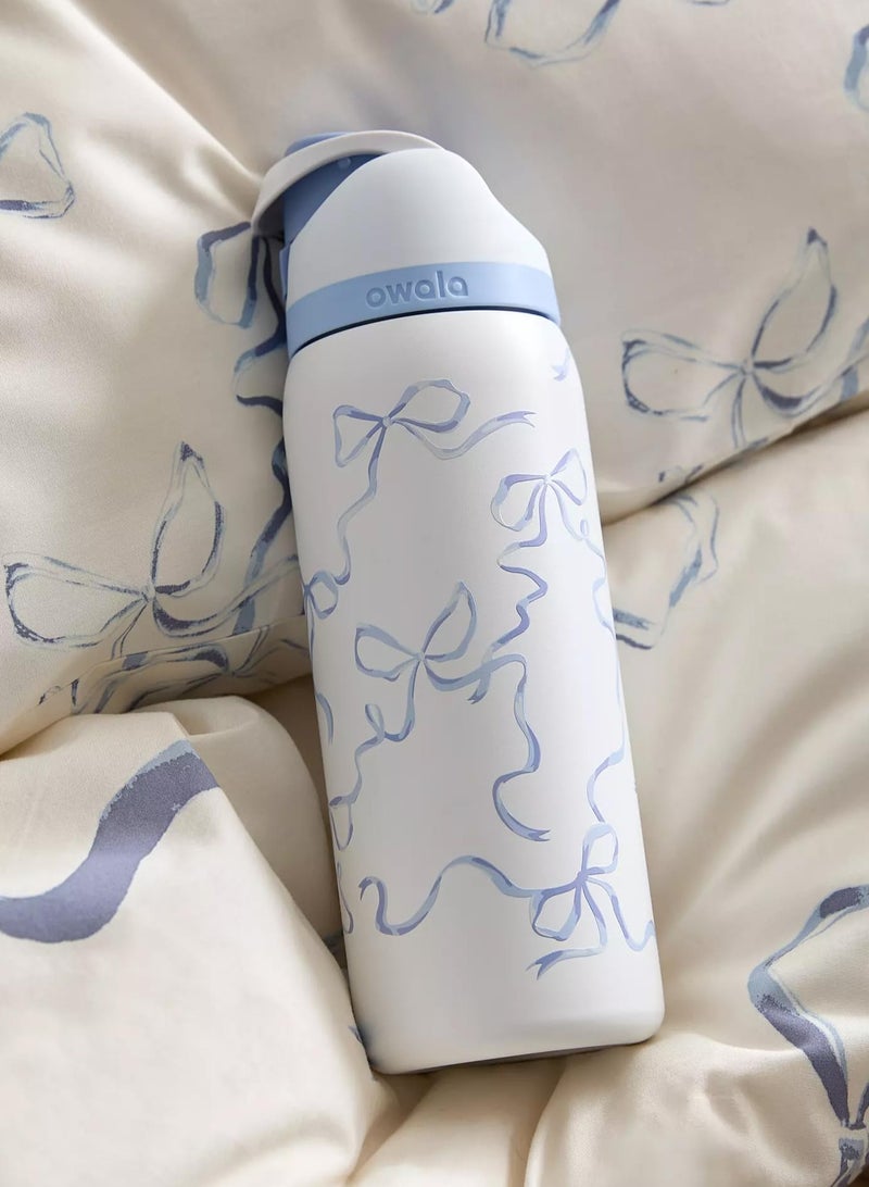 Owala FreeSip Double Insulated Stainless Steel Sports Water Bottle With Straw BPA-Free 1-Pack 32oz (Blue) - Image 2