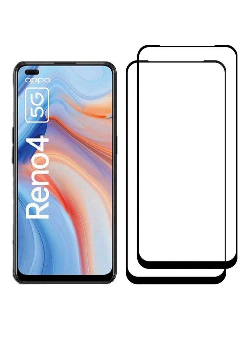 2Pack for Oppo Reno 4 5G Screen Protector Clear 9H Tempered Glass Full Coverage 6.43 inch - Image 2