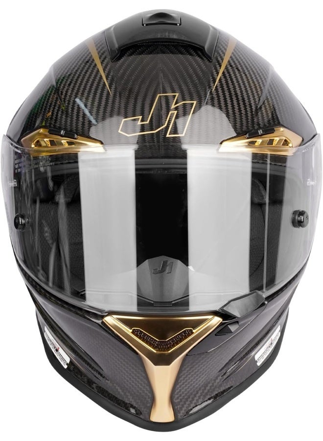 Just 1 Full Face Carbon Fiber Helmet J-GPR GOLDEN ROAD L.E - Image 2