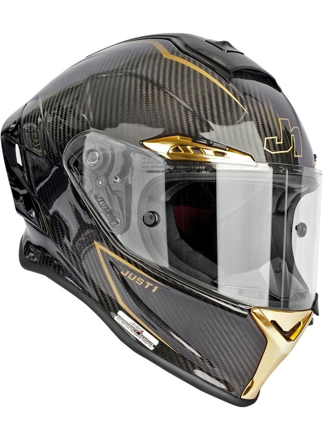 Just 1 Full Face Carbon Fiber Helmet J-GPR GOLDEN ROAD L.E - Image 1