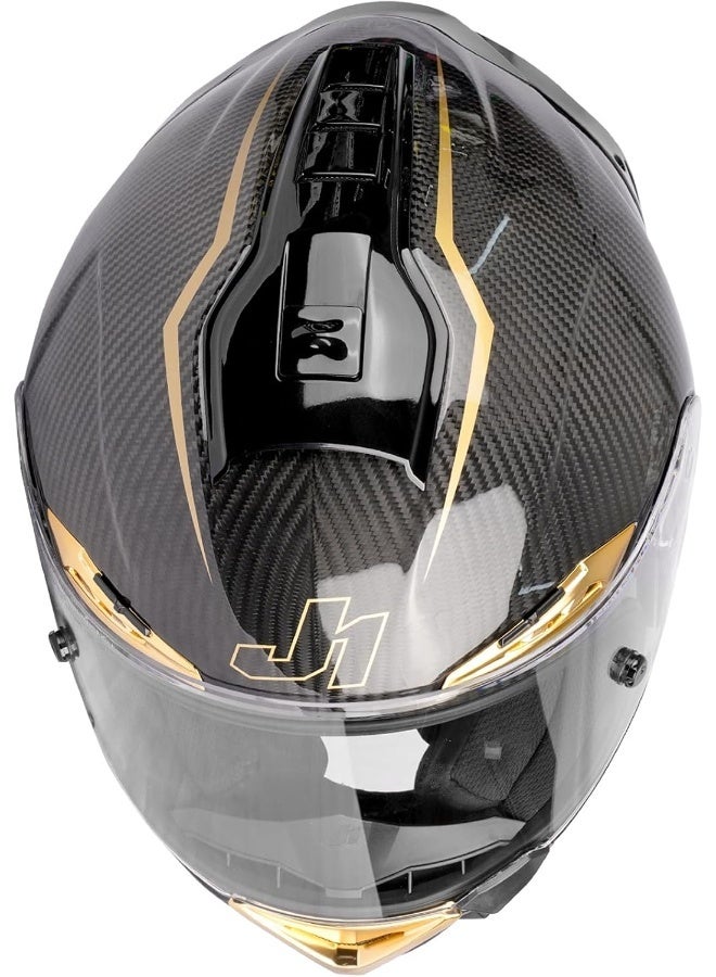 Just 1 Full Face Carbon Fiber Helmet J-GPR GOLDEN ROAD L.E - Image 4