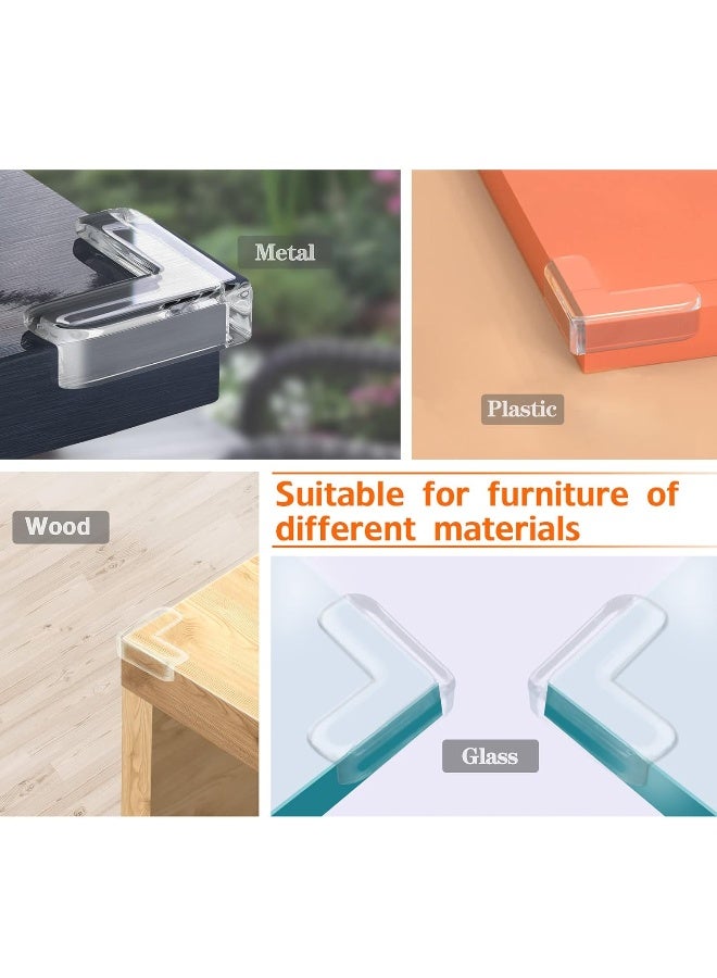 Gudui 12 Pack Corner Guards Corner Protectors Baby Proof Furniture Corner & Edge Safety Bumpers, Table Corner Protector for Furniture Corner Covers Baby Safety, Baby Proofing, L Shaped - Image 5