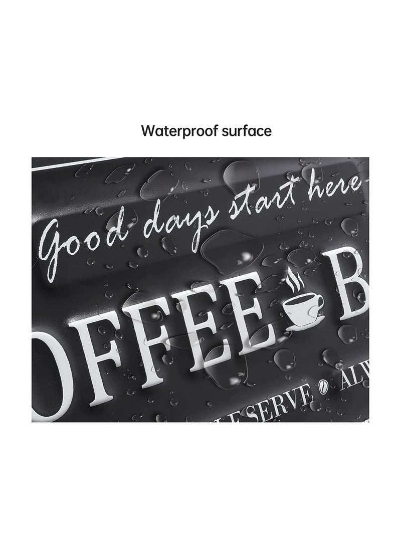 لافتة خشب معلقة لركن القهوة مطبوعة بعبارة Coffee Bar Good Days Start Here بتصميم ديكوري، مصنوعة من الخشب بمقاس 20 × 30 سم لافتات اكسسوار لركن القهوة لتزيين حائط المطبخ، مطبوعة برسومات مصرية عصرية، 012 - Image 4