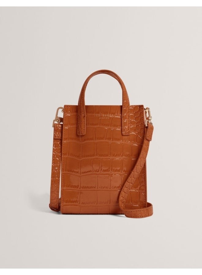 Ted Baker حقيبة أيقونية صغيرة بتأثير الكروكس - Image 1