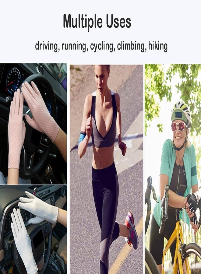 إيوهاك قفازات ركوب الدراجات الصيفية النسائية من إيوهاك، قفازات خارجية واقية من الأشعة فوق البنفسجية، قفازات من الحرير الجليدي قابلة للتهوية، قفازات قيادة - Image 3
