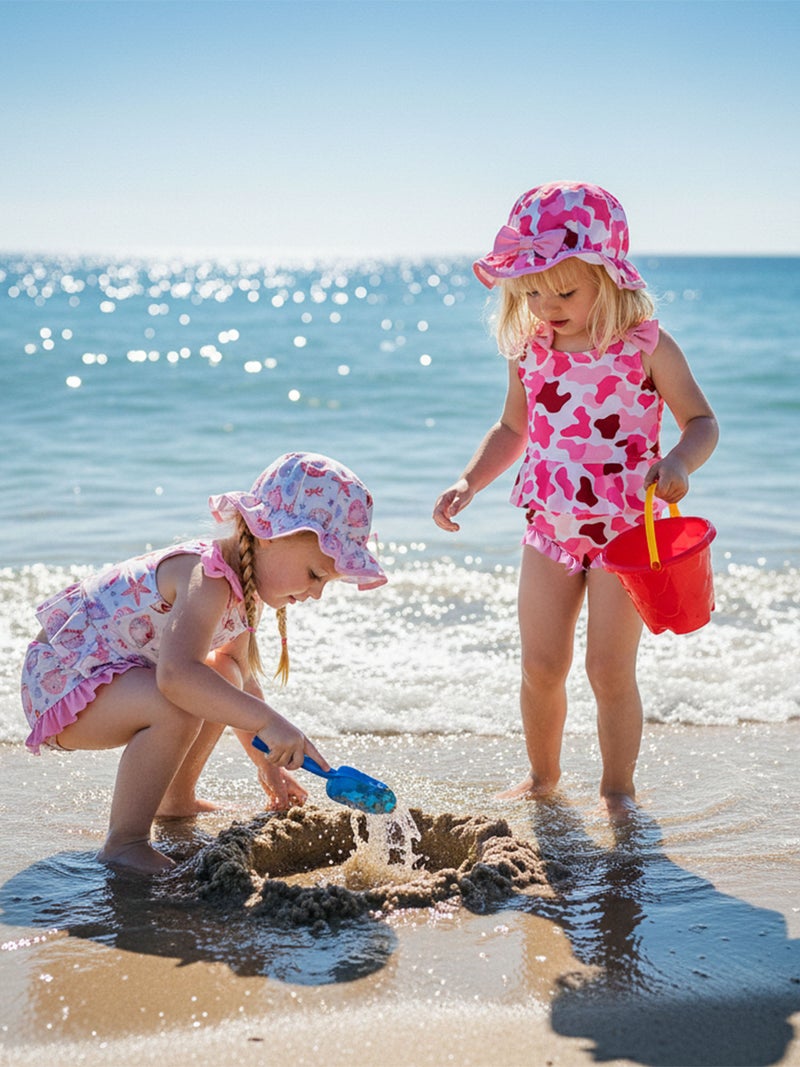 Toddler Girls Two Piece Swimsuits Sleeveless Tankini Swimwear Summer Bathing Suits - Image 5