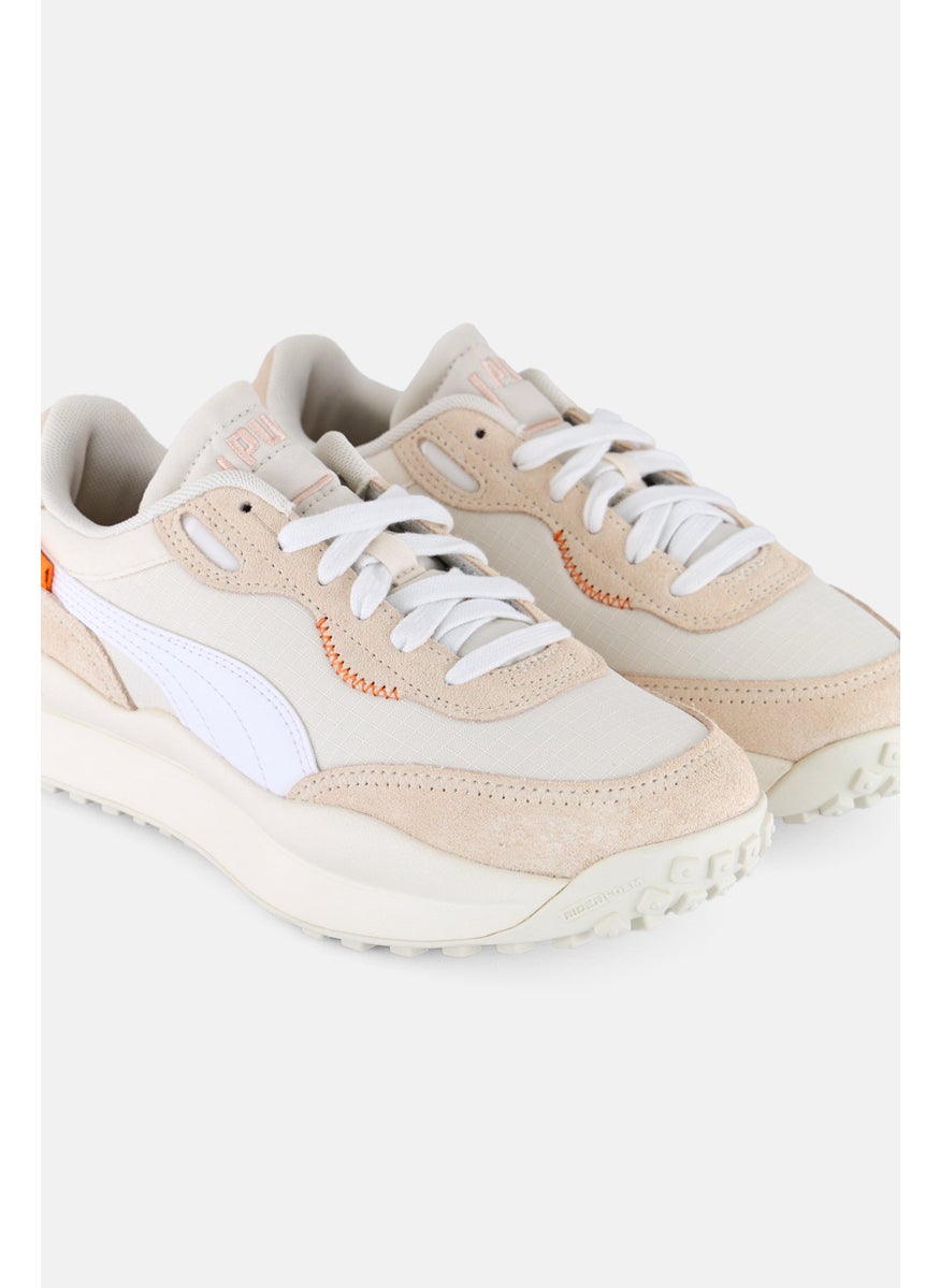 PUMA Kids Boy Style Rider Play On Lace Up Outdoor Shoes, Off White  - Image 3