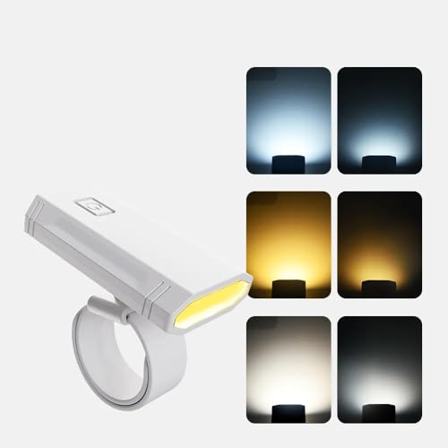 One94Store Mini Wrist Book Light – USB Rechargeable LED Study Lamp with 3 Light Modes, Clip-On & Portable, Eye-Friendly Reading Light for Students & Night Readers (White) - Image 4