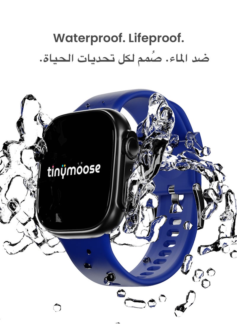 TinyMoose - Smartwatch Tempo With ِHD AMOLED Display / Ultra Battery Life / 100+ Sport Modes / IP68 Waterproof / Bluetooth Calling / Heart Rate Monitoring / SPO2 / GPS / Ultra Smart Watch - Shadow Blue - Image 1