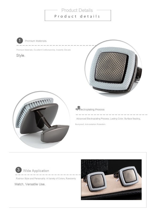 NIBEMINENT - Simple Style Unique Design Cufflinks for Men - Image 1