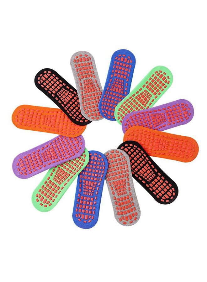 Generic 12pcs Toddler Yoga Non-slip Socks for 1-4 Years Multicolor - Image 1