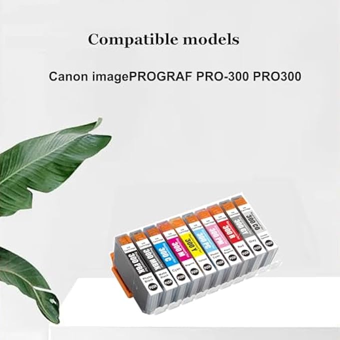 خرطوشة حبر متوافقة PFI-300 PFI 300 PFI300 بديل لكانون IMAGEPROGRAF PRO-300 (10 عبوة) - Image 3