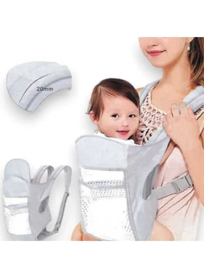 Baby Carrier Baby Travel Carrier Wrap – Adjustable & Comfortable Baby Carrier (3–30 Months), Pink - Image 3