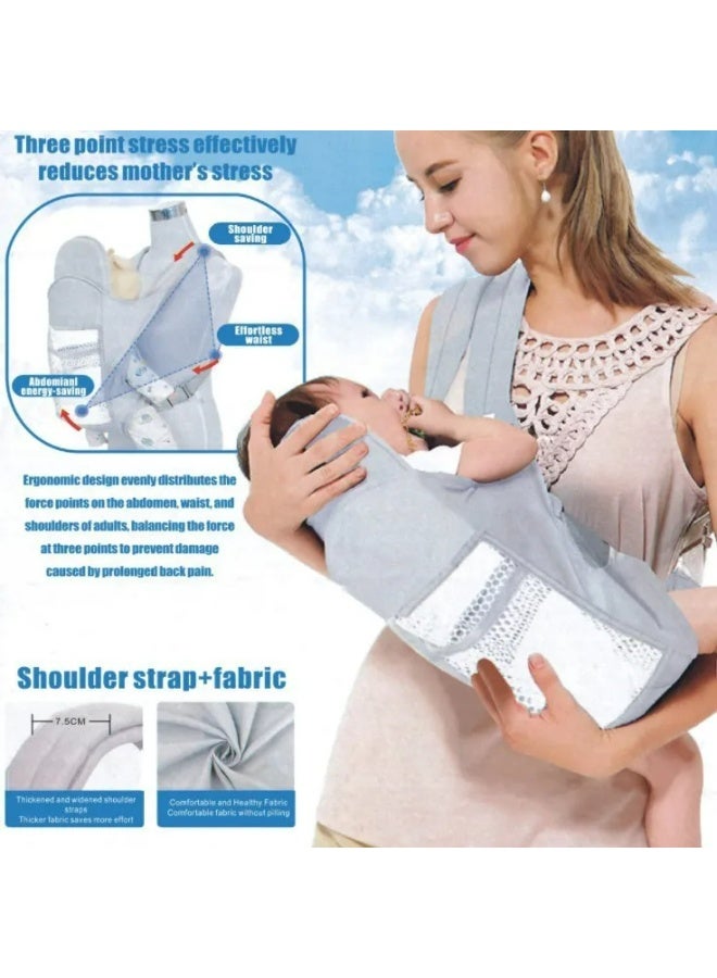 Baby Carrier Baby Travel Carrier Wrap – Adjustable & Comfortable Baby Carrier (3–30 Months), Pink - Image 4