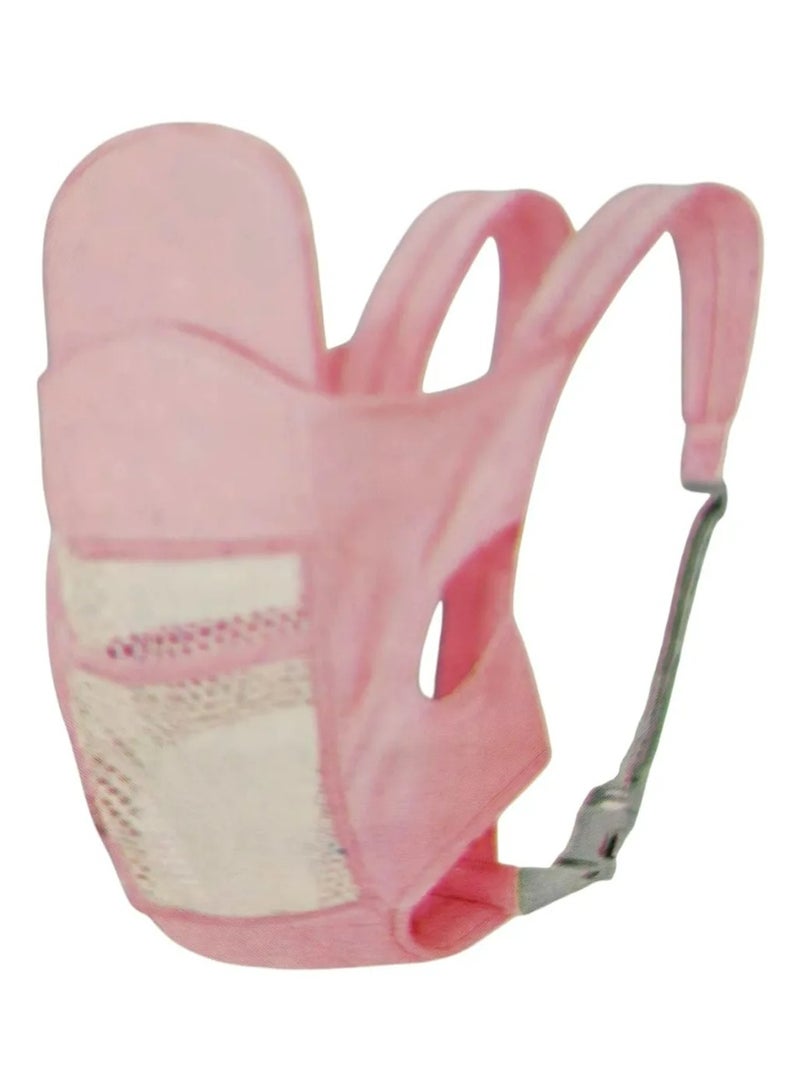 Baby Carrier Baby Travel Carrier Wrap – Adjustable & Comfortable Baby Carrier (3–30 Months), Pink - Image 1
