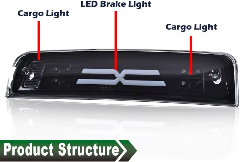 GRAND ORANGE LED 3rd Brake Light for Dodge Ram 1500/2500/3500 (2009-2017) - Smoke Lens Black Housing - Image 3