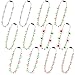 Traplace 12 Pack Christmas Necklace Lights 6 Styles LED Glowing Bulbs Christmas Lights Necklace with 3 Modes Light Up Xmas Favors Fun Xmas Party Supplies for Ugly Sweater New Year Eve Accessories - Image 2