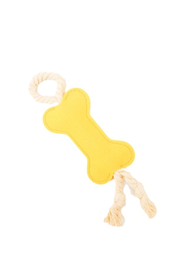 لعبة حبل الكلب، لعبة تفاعلية لمضغ أسنان الكلب، حبل مضغ لتنظيف الأسنان الطبيعية من القطن القوي، لعبة تدريب عقدة الكلاب، لعبة متينة قابلة للمضغ بعقدة حبل للتسنين وتخفيف الملل - Image 1