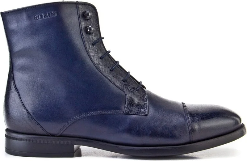 Cabani Men's Xlight Sole Zippered Casual Boots 387E1208 Black