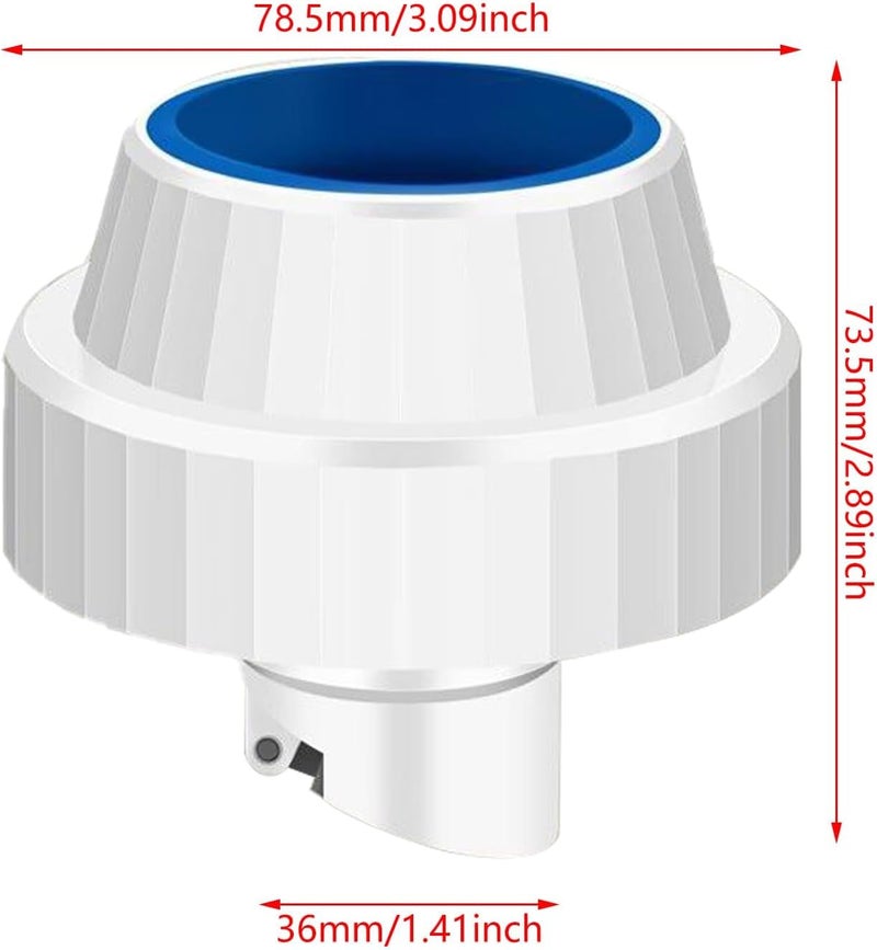 كاست ويف أغطية إزالة الروائح لأنابيب تصريف المجاري، سدادة ختم خرطوم تصريف الغسالة، حلقات ختم أنابيب المجاري، أغطية ختم دائمة لحماية الأنابيب (أبيض) - Image 5