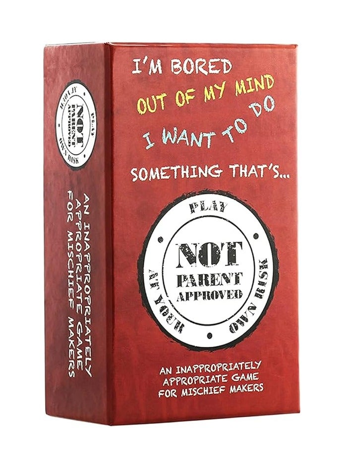 Not Approved by Parent Fun Family Card Game Perfect for Family Game Nights Family Party Game Ages 8+ - Image 1