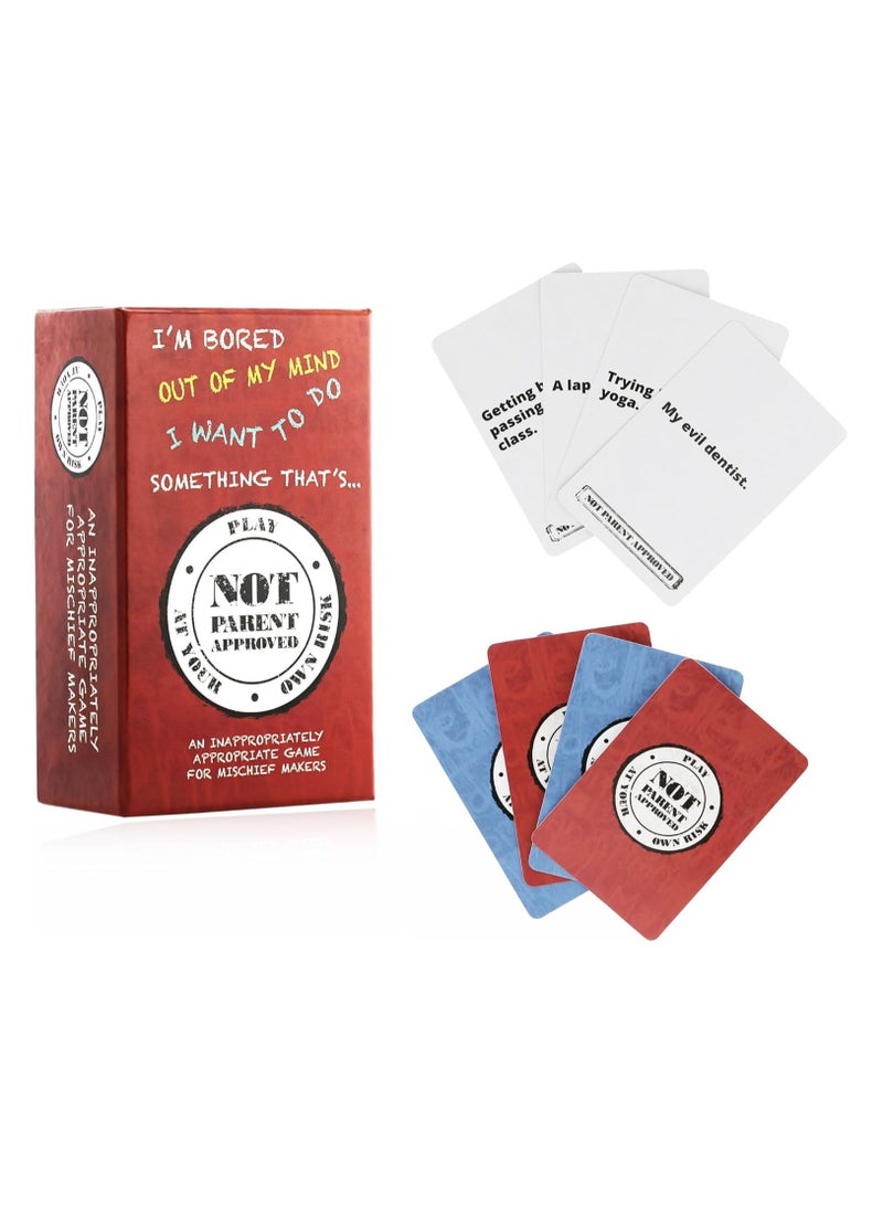 Not Approved by Parent Fun Family Card Game Perfect for Family Game Nights Family Party Game Ages 8+ - Image 3