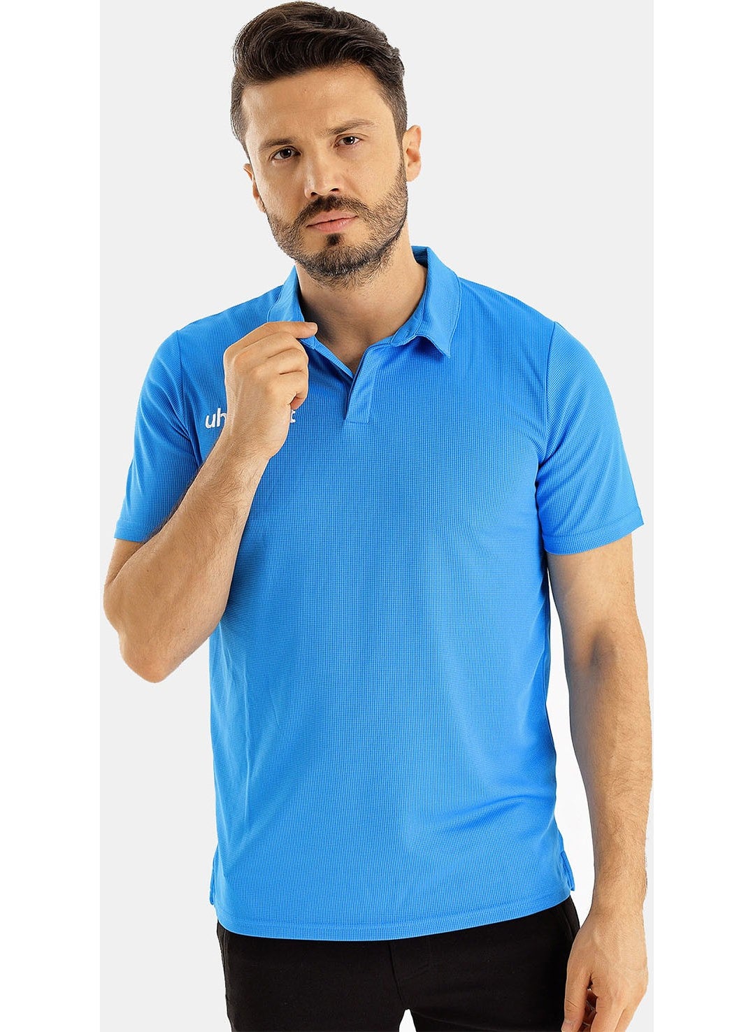 UHLSPORT Men's Polo T-Shirt Essential  - Image 3