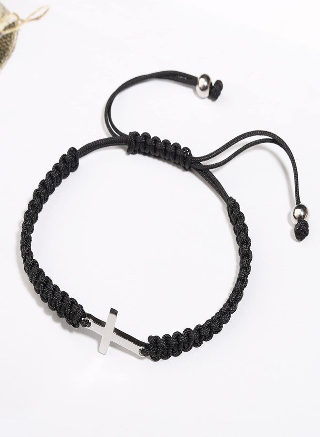 Korotho Bible Verse Religious Cross Bracelet for Men Women, Bible Gifts Inspirational Bracelet Christian Cross Faith Bracelets For Birthday Christmas Gifts for Son Nephew (Proverbs) - Image 3
