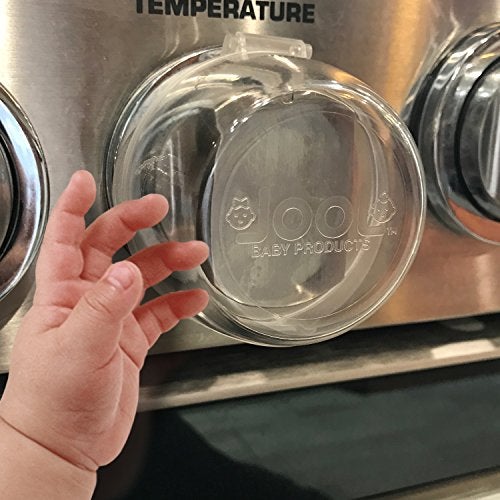 Jool Baby Clear Stove Knob Covers (5 Pack) Child Safety Guards, Durable Design - Baby Proof - Jool Baby - Image 4