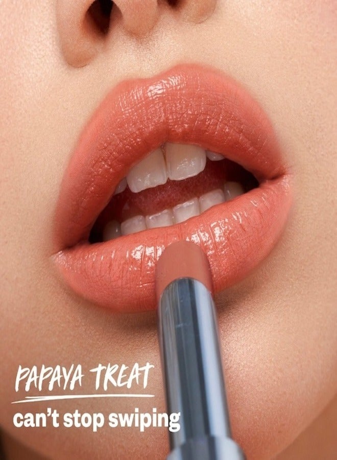 Kosas Wet Stick Moisturizing Shiny Sheer Lipstick with Ceramides Papaya Treat - Warm Peachy Beige 3g - Image 2