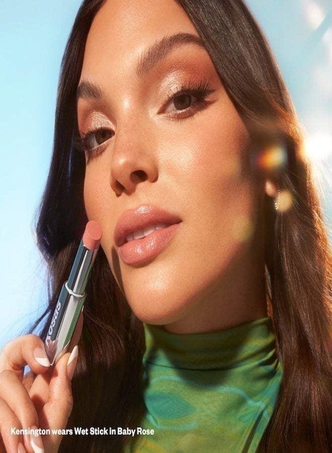 Kosas Wet Stick Moisturizing Shiny Sheer Lipstick with Ceramides Papaya Treat - Warm Peachy Beige 3g - Image 4