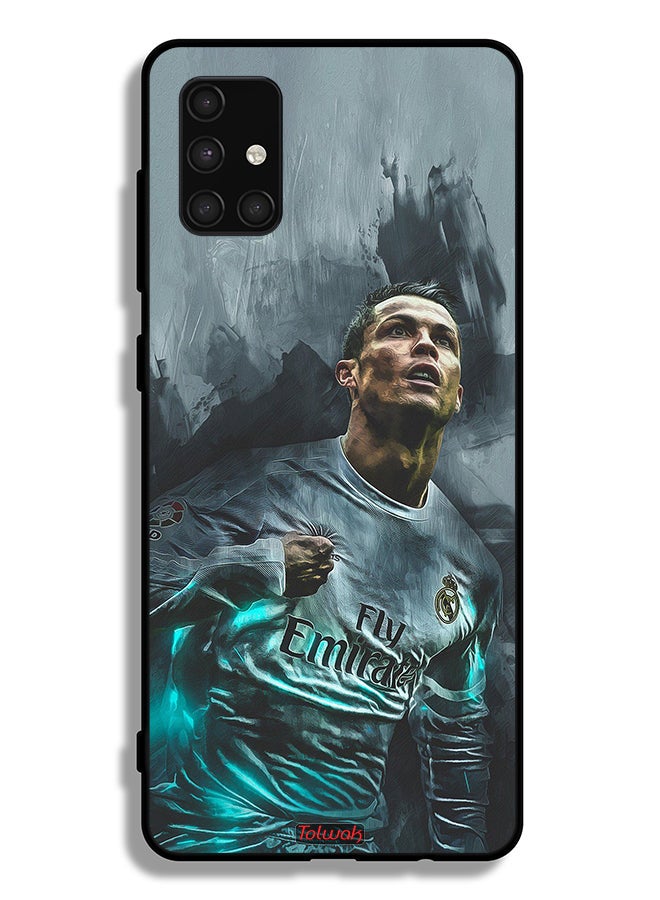 Tolwak Samsung Galaxy A71 4G Protective Case Cover Cristiano Ronaldo Art - Image 1