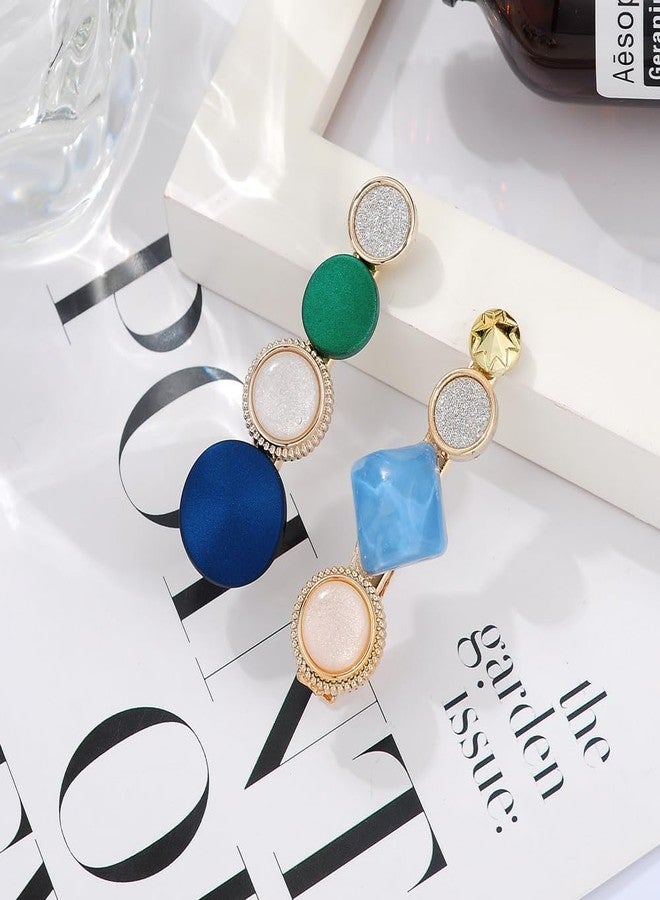 SNAPCOM Hair Clips use for girls Women Pearl Hair Clips Handmade Hair Barrettes Birthday Gift Hair Fashion Style Pearl Rhinestone Metal Hair Clips Fancy Hair Clips (set of 8 pcs) - Image 2