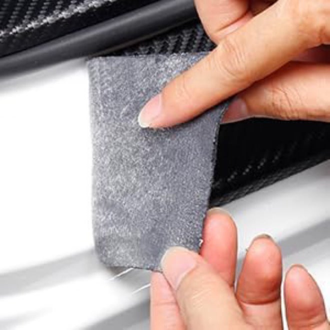 Rear Bumper Guard Compatible with Hyundai Elantra 2017-2020 Carbon Fiber Trunk Scuff Plate Protector Rear Sill Guard Scratch Resistant Tailgate Entry Cover - Image 5