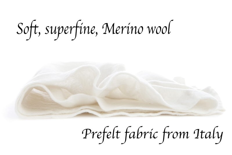 Desert Breeze Distributing Pure Merino Wool, Extra Fine Pre Felt Fabric for Craft, Needle Felting, Wet Felting, 19 Micron, Natural Ecru Color, 36 x 59 inches - Image 2