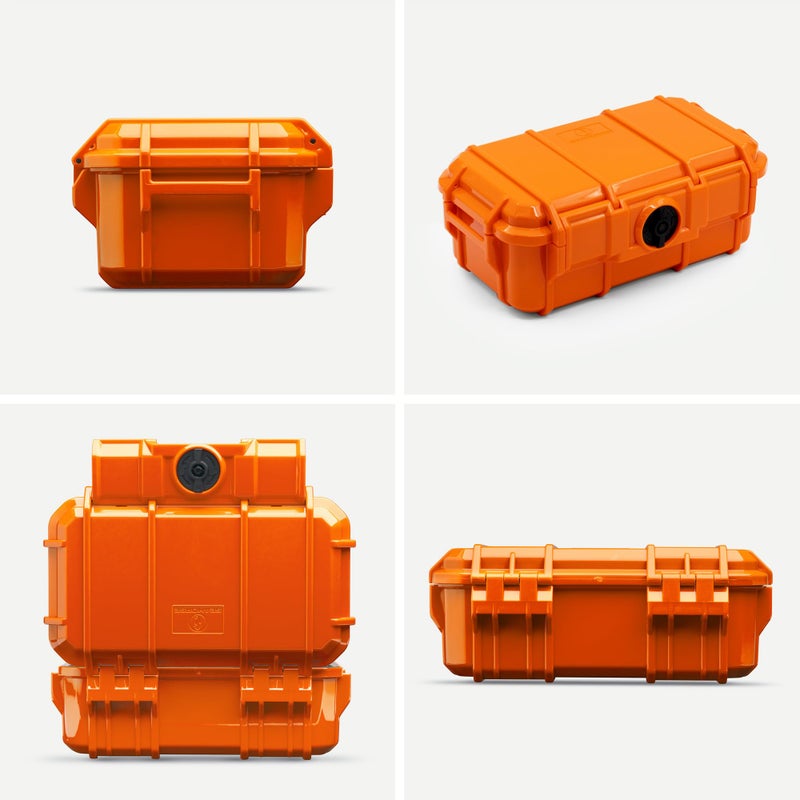 Evergreen 57 Waterproof Dry Box Protective Case - Travel Safe/Mil Spec/USA Made - for Cameras, Phones, Ammo Can, Camping, Hiking, Boating, Water Sports, Knives, & Survival (Orange) - Image 2