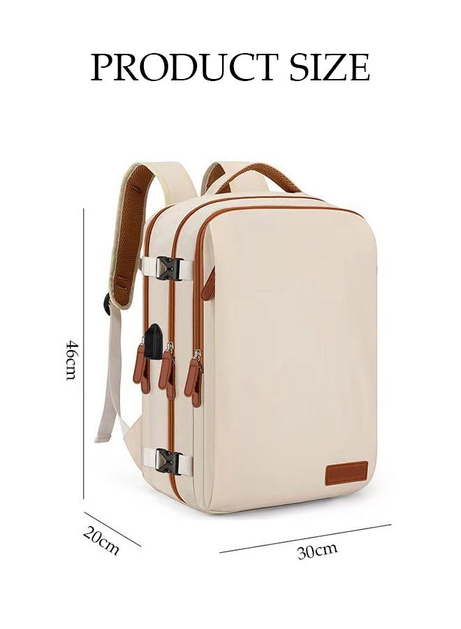 DUNISO Travel Backpack，Multi Functional Waterproof Laptop Backpack，17 Inch Computer Business Backpacks，with USB Charging Port and Adjustable Shoulder Strap，Multi Pocket Design，Unisex，Suitable for Travel, Work, and School Use,30*20*46cm  - Image 2