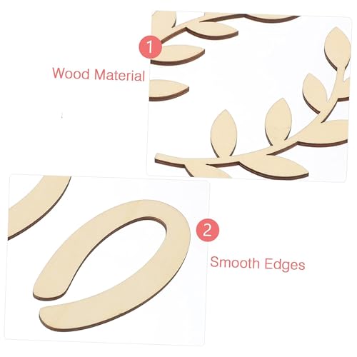 Cliths Wooden Monthly Milestone Cards Newborn Photo Props for Baby Growth Shower, Birth Celebrations Keepsake Monthly Growth Marker Signs Baby Milestone Cards Wooden - Image 3