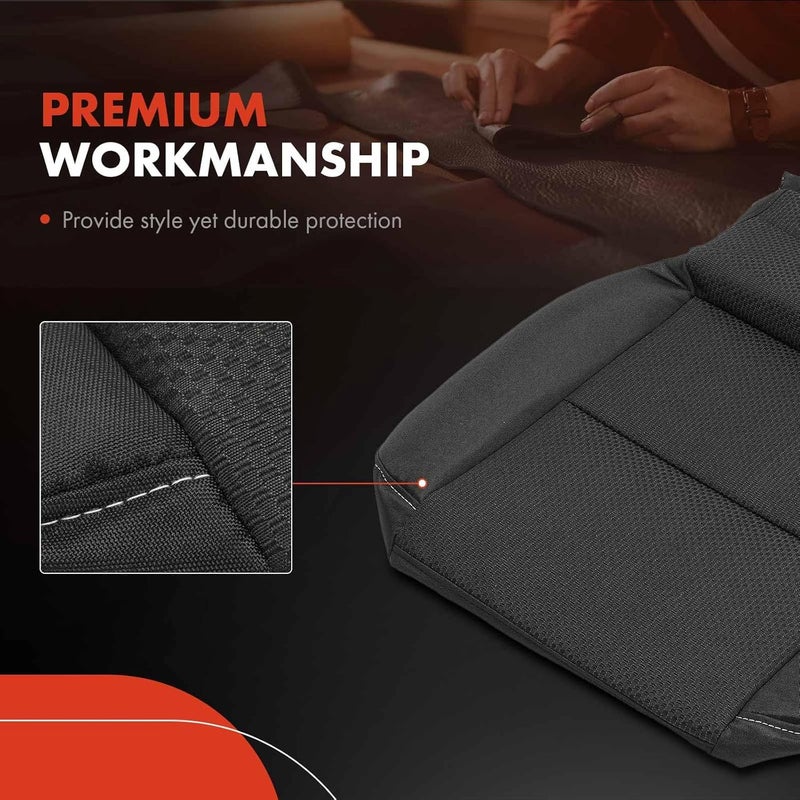 A-Premium غطاء مقعد أسود من A-Premium لشيفروليه، جي إم سي وكاديلاك - Image 4