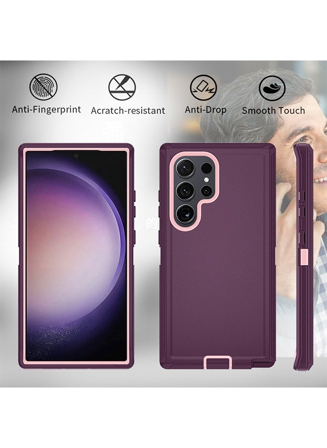 X-level Samsung Galaxy S24 Ultra Case Cover Shockproof Camera Len Protection Anti-scratch Comfortable Touch Feel Tough Armor Hand Free Kickstand Holder Back Cover Phone Shell Accessories Protector  - Image 4