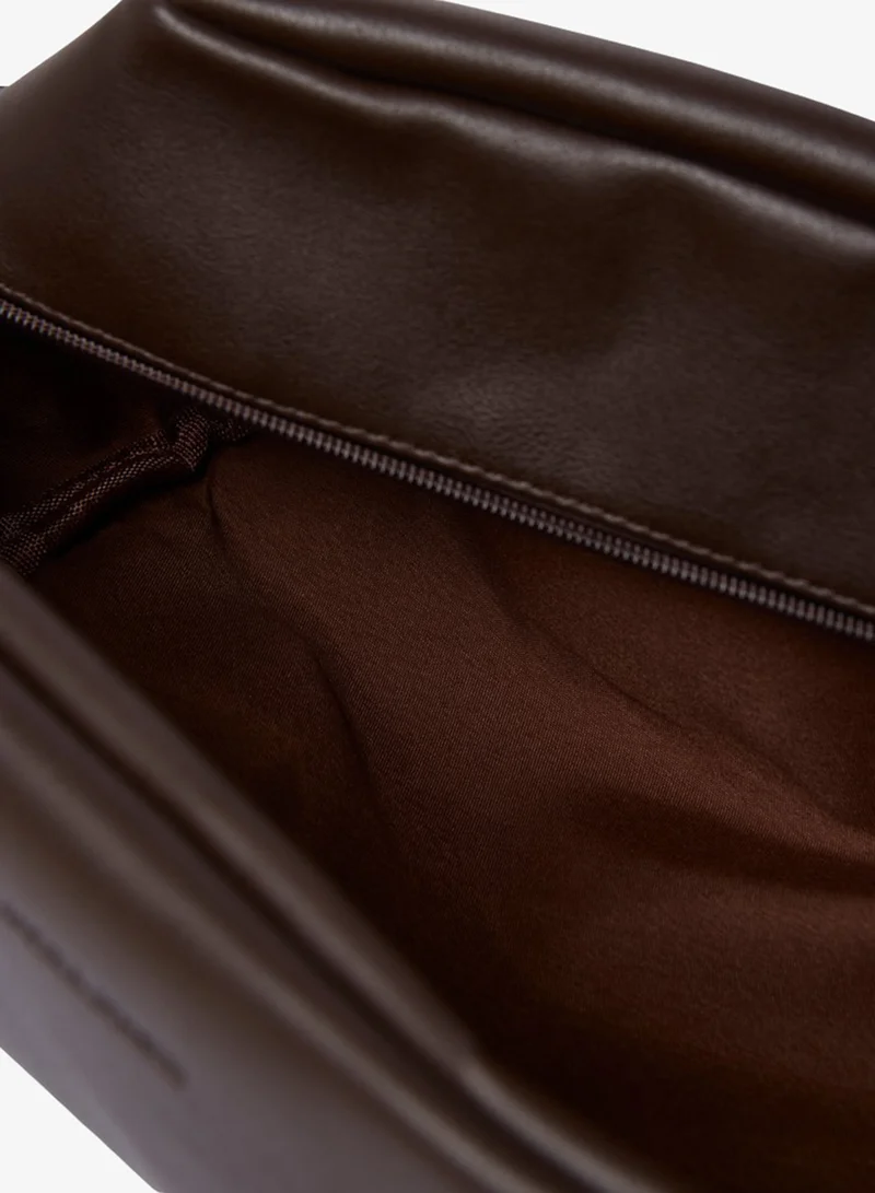 JACK & JONES Brown Stone Tatum Toiletry Bag for Men | Best Price UAE
