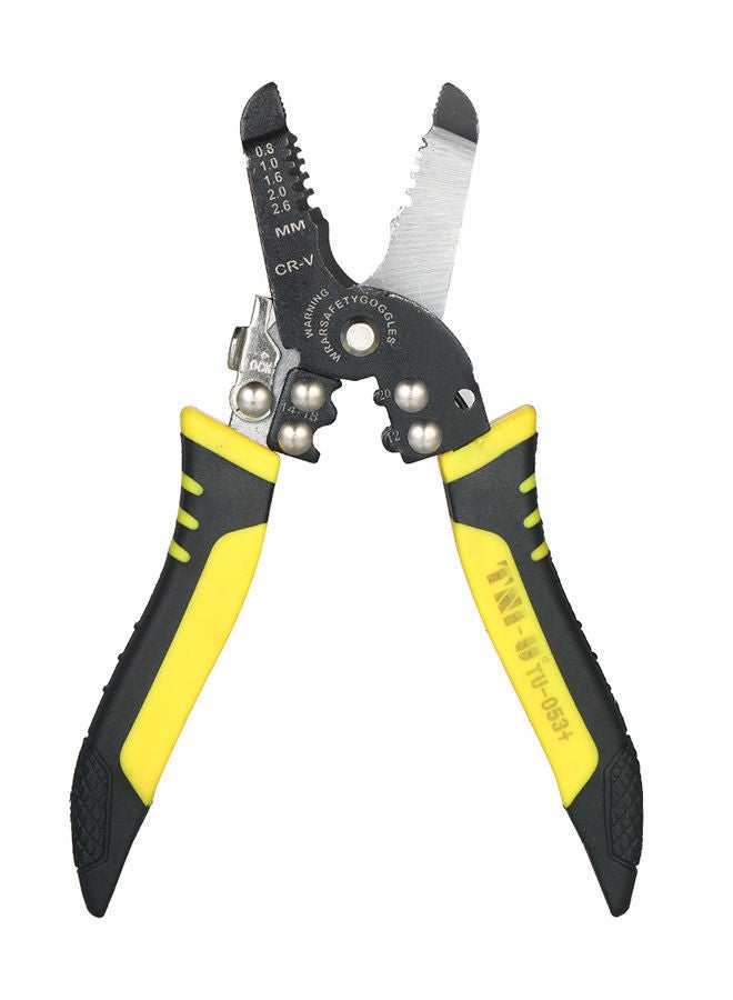 NIBEMINENT Multifunctional Cable Wire Stripper Cutter Crimping Pliers Stripping Tool Multicolour 0.163kg