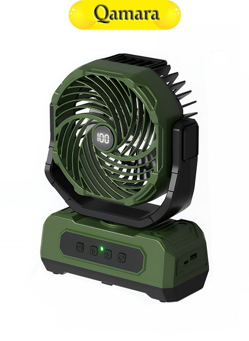 QAMARA 25,000mAh High-Capacity Portable Fan - 30H Long-Lasting Cooling for Outdoor, Desert Camping & Home - Image 1